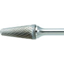TRUSCO 超硬バー テーパー型 Φ9.5X刃長29X軸6 ロング シングル/業務用/新品/小物送料対象商品(4)