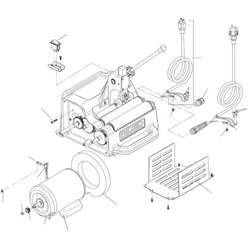 RIDGID 高速管端処理機用パーツ ストレイン レリーフ F/122J/業務用/新品/小物送料対象商品