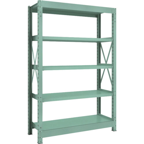 TRUSCO 中量ボルト式棚 R3型 W1200×D450×H1800 5段 単体/業務用/新品/送料別途見積