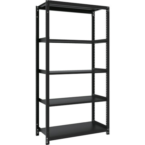 TRUSCO スチールラック M1型ボルトレス軽量棚900×420×H1800 5段 サテンブラック/業務用/新品/送料無料