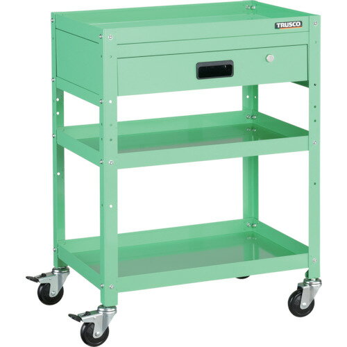 TRUSCO ツールワゴン ラビットワゴン 600×400 引出1段付 ヤンググリーン/業務用/新品/送料無料