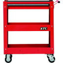 KTC スチール製ワゴン(ボルトタイプ) ワゴン(3段1引出し) 間口715×奥行410×高さ880mm/業務用/新品/送料無料(4)