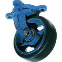 京町 鋳物製自在金具付ゴム車輪(幅広) 300Ф×90/業務用/新品/送料別途見積(4)