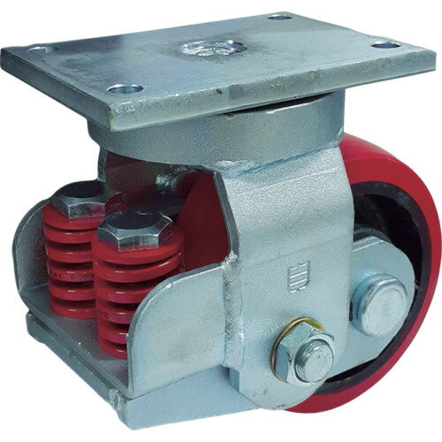 SAMSONG スプリング機能付きキャスター 自在200mm 耐荷重1100kg/業務用/新品/送料無料