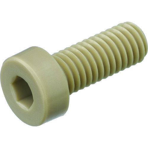 TRUSCO ポリエーテルエーテルケトン(PEEK)六角穴付低頭ボルト M4X25 50本入/業務用/新品/送料無料