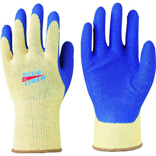トワロン 天然ゴム背抜き手袋 ブルーライナー LL/業務用/新品/小物送料対象商品