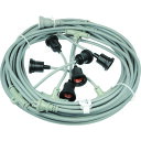HASEGAWA 分岐ケーブル ESTシリーズ 20m 防水ソケット×6/EST1-20M-6L/業務用/新品/送料無料(3)