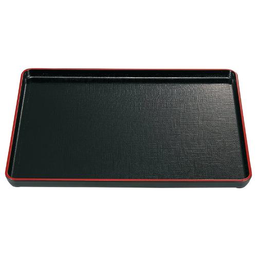 ■商品説明■商品名：地布目長手盆 黒天朱NS ノンスリップ加工 A 39.2×30.7×H2.2(cm)メーカー品番：3-331-18お届け数：1サイズ(cm)：39.2×30.7×H2.2サイズ2：尺3寸材質：A(ABS樹脂)カラー：黒天朱NS加工：ノンスリップ加工【配送料について】【ご注意】画面上の色はブラウザやご使用のパソコンの設定により実物と異なる場合があります。