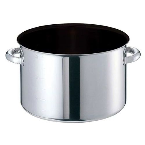 　■ 商品について ■モリブデンジII PLUSノンスティック加工For The Professional電磁調理器は勿論のこと、あらゆる熱源に対応プロの右腕になる条件1．熱を平均に導える極厚底2．優れた耐蝕制+タフなボディー3．使い易さを追求したデザイン4．汚れがつきにくいノンスティック加工 内面ノンスティック加工カレーやシチューのルーなど、こびりつき易い食材の調理に最適。また、洗い易くお手入れもカンタンです。耐蝕性に優れたSUS-31618Cr 14Ni 3Moモリブデンボディーこのページの全商品は200V200V電磁調理器は非常にパワーがある為、鍋の変形防止 安全面からボリュームは中以下で、鍋の状態、内部の温度には細心の注意をお願いします。※鍋蓋はP311をご使用下さい。　■ 商品概要 ■商品番号8689110商品名半寸胴鍋 モリブデンジII プラス 蓋無 (目盛付) 24cmメーカーEBMサイズ/内容量/重量直径240×直径240×170 / 容量：7.8L / 重量：-その他　■ 配送について ■●配送料について●　 こちらの商品は全国送料無料（北海道、沖縄、離島、一部地域を除く）です。●ご注意●　 画面上の色はブラウザやご使用のパソコンの設定により実物と異なる場合があります。JANコード：4548170105263