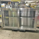 【中古】吊戸棚(ガラス戸) 幅1500×奥行300×高さ900 【送料別途見積】【業務用】【飲食店 店舗 厨房機器 吊戸棚 業務用吊戸棚】