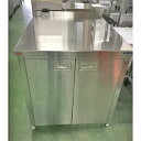 【中古】作業台 扉付き 幅800×奥行920×高さ850 【送料別途見積】【業務用】【飲食店 店舗 厨房機器 作業台 業務用作業台】