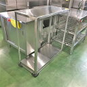 【中古】二段棚 幅900×奥行400×高さ970 【送料別途見積】【業務用】【飲食店 店舗 厨房機器 作業台 業務用作業台】
