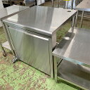 【中古】戸付き架台 三方枠 幅800×奥行750×高さ840 【送料別途見積】【業務用】【飲食店 店舗 厨房機器 作業台 業務用作業台】