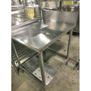 【中古】作業台 幅600×奥行750×高さ800 【送料別途見積】【業務用】【飲食店 店舗 厨房機器 作業台 業務用作業台】