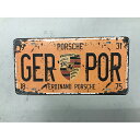 【新品】ブリキナンバープレート GERPOR Y1-TP-032 幅300×奥行1×高さ155 【送料別途見積】【業務用】【飲食店 店舗 店舗備品 壁面 ディス...