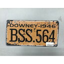 【新品】ブリキナンバープレート BSS.564 Y1-TP-084 幅300×奥行1×高さ155 【送料別途見積】【業務用】【飲食店 店舗 店舗備品 壁面 ディ...