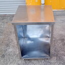 【中古】作業台 BGなし 幅550×奥行550×高さ800 【送料別途見積】【業務用】【飲食店 店舗 厨房機器 作業台 業務用作業台】