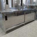 【中古】低調理台 BGなし 東製作所(アズマ) 幅1800×奥行600×高さ650 【送料別途見積】【業務用】【飲食店 店舗 厨房機器 調理台 業務用調理台】