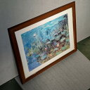 【中古】洋風絵画 風景 幅550×奥行20