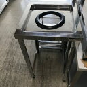 【中古】ダスト台 BGなし KTD-450 幅450×奥行450×高さ800 【送料別途見積】【業務用】【飲食店 店舗 厨房機器 作業台 業務用作業台】
