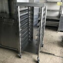 【中古】パンラック キャスター付き 幅600×奥行800×高さ1470 【送料別途見積】【業務用】【飲食店 店舗 厨房機器 ラック シェルフ 業務用ラック 業務...