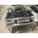 【中古】ガス卓上コンロ リンナイ(Rinnai) RSB-206A 幅542×奥行275×高さ151 都市ガス 【送料別途見積】【業務用】【飲食店 店舗 厨房機...