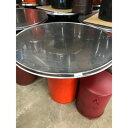 【中古】ドラム缶テーブル 幅900×奥行900×高さ730 【送料無料】【業務用】【飲食店 店舗 厨房機器 テーブル 業務用テーブル】
