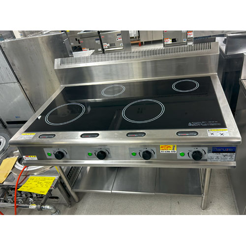 【業界最長1年保証】【中古】4口IH調理器 マルゼン MIT-127 幅1200×奥行750×高さ800 単相200V/三相200V 【送料別途見積】【業務用】【飲食店 店舗 厨房機器 卓上IHコンロ 業務用卓上IHコンロ】