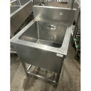 【中古】一槽シンク BGあり 幅500×奥行550×高さ750 【送料無料】【業務用】【飲食店 店舗 厨房機器 一槽シンク 業務用一槽シンク】