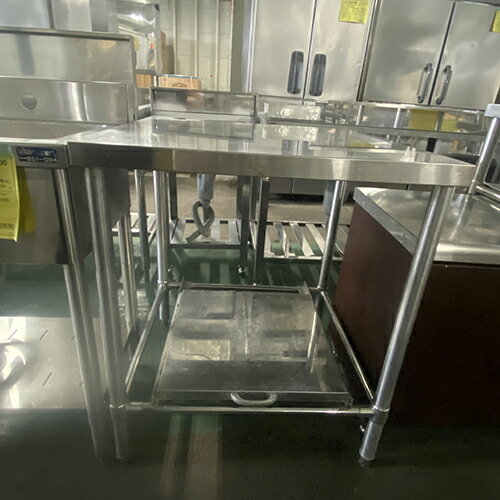 【中古】作業台 カート付き BGなし 幅700×奥行700×高さ800 【送料無料】【業務用】【飲食店 店舗 厨房機器 作業台 業務用作業台】