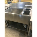 【中古】一槽シンク ダスト付き BGあり 幅900×奥行600×高さ800 【送料別途見積】【業務用】【飲食店 店舗 厨房機器 特殊シンク 業務用特殊シンク】