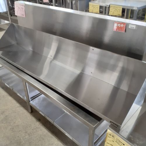 【中古】平棚 背付き 幅1580×奥行300×高さ280 【送料別途見積】【業務用】【飲食店 店舗 厨房機器 平棚 上棚 業務用平棚 業務用上棚】