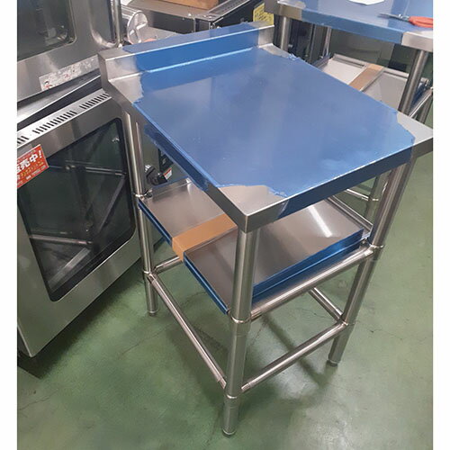 【中古】作業台二段 BGあり 幅460×奥行570×高さ830 【送料別途見積】【業務用】【飲食店 店舗 厨房機器 作業台 業務用作業台】