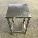 【中古】作業台 三方枠 幅450×奥行450×高さ800 【送料別途見積】【業務用】【飲食店 店舗 厨房機器 作業台 業務用作業台】