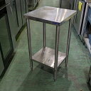 【中古】作業台 BGなし 幅450×奥行450×高さ830 【送料別途見積】【業務用】【飲食店 店舗 厨房機器 作業台 業務用作業台】