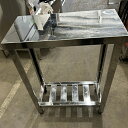 【中古】脇台 BGなし 東製作所(アズマ) 幅600×奥行300×高さ800 【送料別途見積】【業務用】【飲食店 店舗 厨房機器 作業台 業務用作業台】