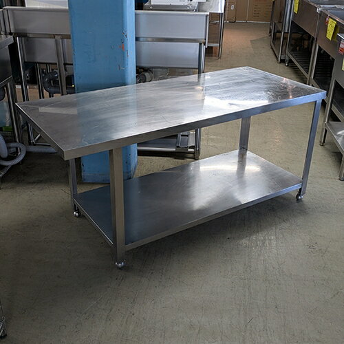 【中古】コンロ台 BGなし 幅1400×奥行600×高さ650 【送料別途見積】【業務用】【飲食店 店舗 厨房機器 ガス台 業務用ガス台】