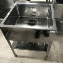 【中古】一槽シンク BGなし 幅600×奥行600×高さ800 【送料別途見積】【業務用】【飲食店 店舗 厨房機器 一槽シンク 業務用一槽シンク】