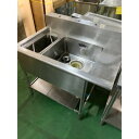【中古】一槽ソイルドシンク カゴ付き BGあり 幅1030×奥行700×高さ800 【送料別途見積】【業務用】【飲食店 店舗 厨房機器 特殊シンク 業務用特殊シ...