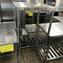 【中古】作業台 三方枠 BGなし 幅600×奥行600×高さ1350 【送料別途見積】【業務用】【飲食店 店舗 厨房機器 作業台 業務用作業台】