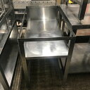 【中古】変型コンロ 三方枠 BGなし 幅450×奥行800×高さ750 【送料別途見積】【業務用】【飲食店 店舗 厨房機器 ガス台 業務用ガス台】