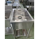 【中古】一槽シンク BGなし 幅500×奥行750×高さ850 【送料別途見積】【業務用】【飲食店 店舗 厨房機器 一槽シンク 業務用一槽シンク】