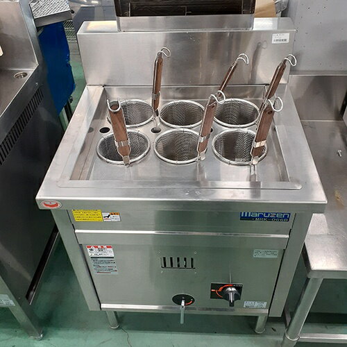 【業界最長1年保証】【中古】(R)ラーメン釜 マルゼン MRK-066B 幅600×奥行600×高さ800 LPG(プロパンガ..