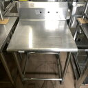 【中古】作業台 BGあり 幅600×奥行600×高さ800 【送料無料】【業務用】【飲食店 店舗 厨房機器 作業台 業務用作業台】
