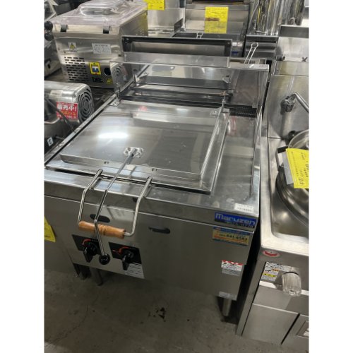 【業界最長1年保証】【中古】ガス餃子焼器 マルゼン MGZS-077B 幅700×奥行730×高さ800 LPG(プロパンガ..