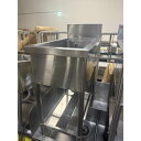 【中古】一槽シンク BGあり 幅400×奥行750×高さ850 【送料別途見積】【業務用】【飲食店 店舗 厨房機器 一槽シンク 業務用一槽シンク】