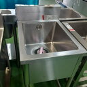 【中古】一槽シンク BGあり 幅450×奥行600×高さ800 【送料別途見積】【業務用】【飲食店 店舗 厨房機器 一槽シンク 業務用一槽シンク】