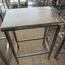 【中古】作業台 スノコなし 幅600×奥行450×高さ800 【送料別途見積】【業務用】【飲食店 店舗 厨房機器 作業台 業務用作業台】