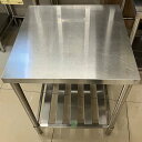 【中古】作業台 BGなし 幅600×奥行600×高さ800 【送料別途見積】【業務用】【飲食店 店舗 厨房機器 作業台 業務用作業台】