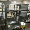 【中古】変形作業台 幅850×奥行500×高さ800 【送料別途見積】【業務用】【飲食店 店舗 厨房機器 作業台 業務用作業台】